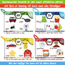 Barns pedagogiska leksaker, läskunnighetskort, kognitiva tidig utbildningskort