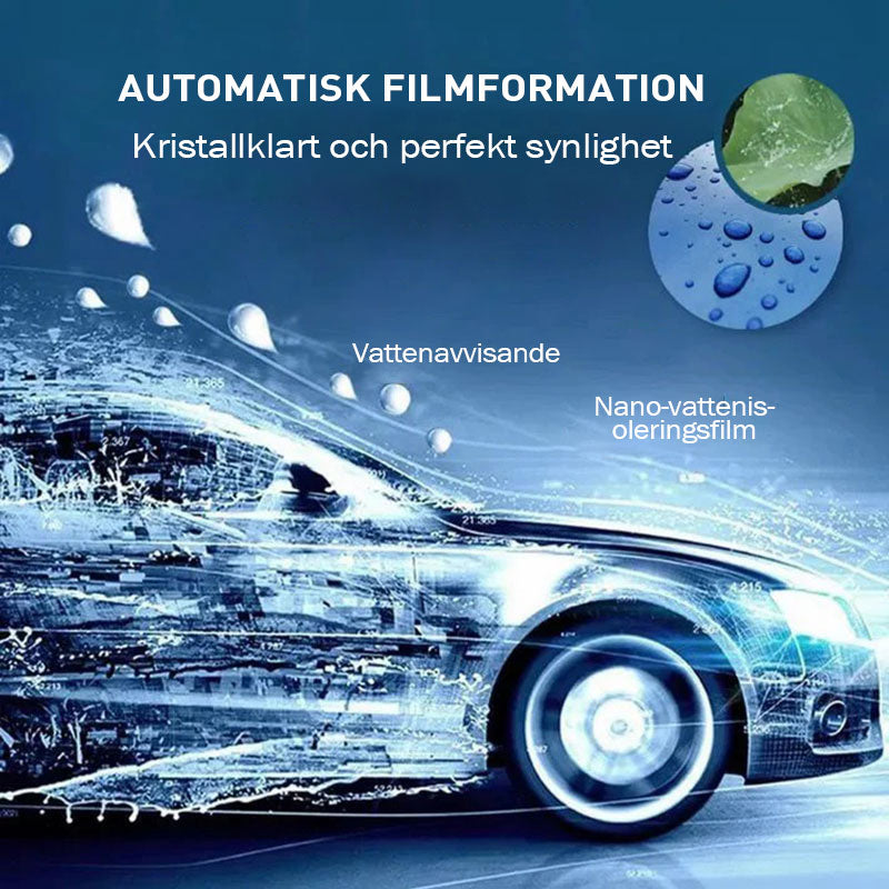 Långvarigt anti-dimma och regntätt medel för glas