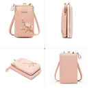 Broderad axelväska för kvinnor