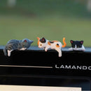 Set med 5 handmålade mini-skrivbordsdekorationer