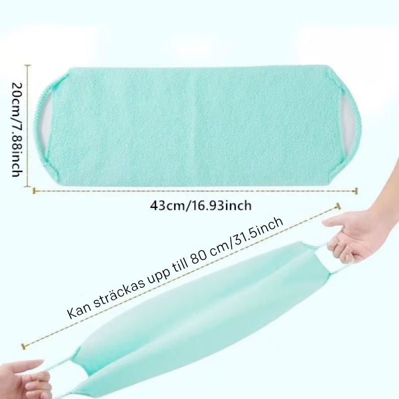 Elastisk exfolierande handduk för ryggen - Köp 1 få 1 gratis