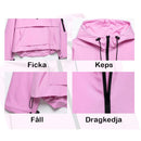 💦 Tre-i-ett vattentät, regntät, vindtät och köldtät jacka för kvinnor