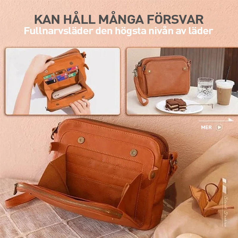 🎁Crossbody axelväskor och kopplingar i läder