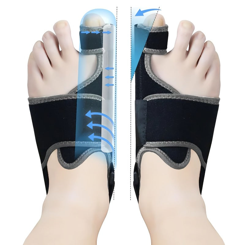 Justerbar hallux valgus-korrigerare