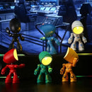 Companion-bordslampa – söt, ensam robotdesign (tecknad stil)