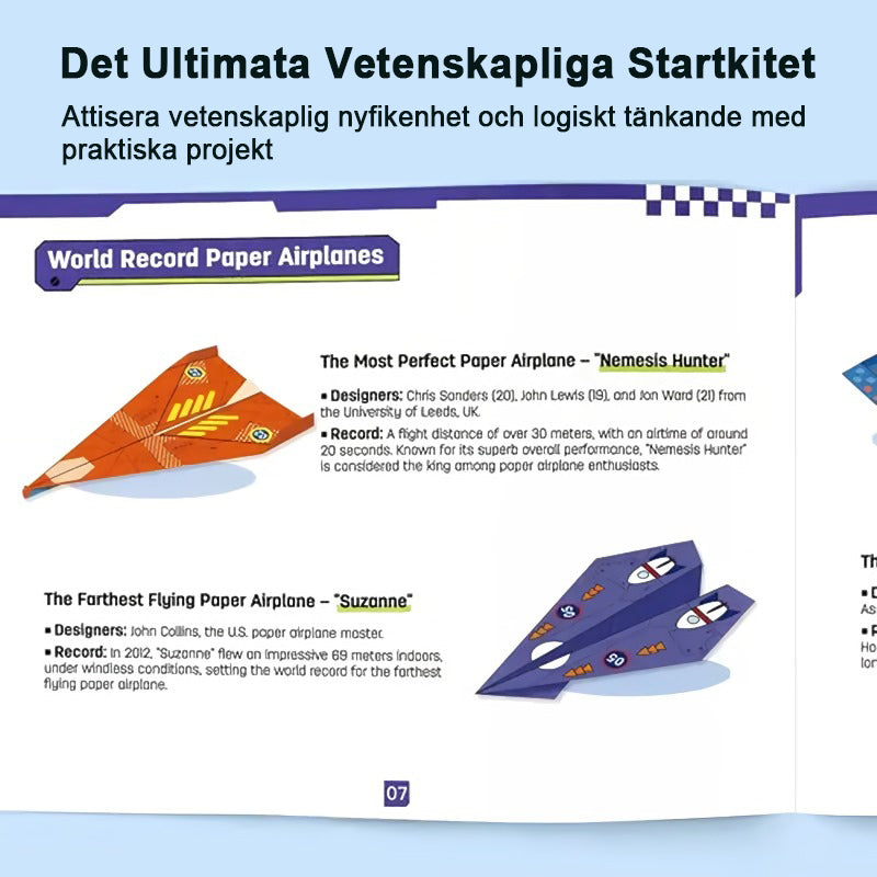 ✈️✨ Gör-det-själv-bok med pappersflygplan