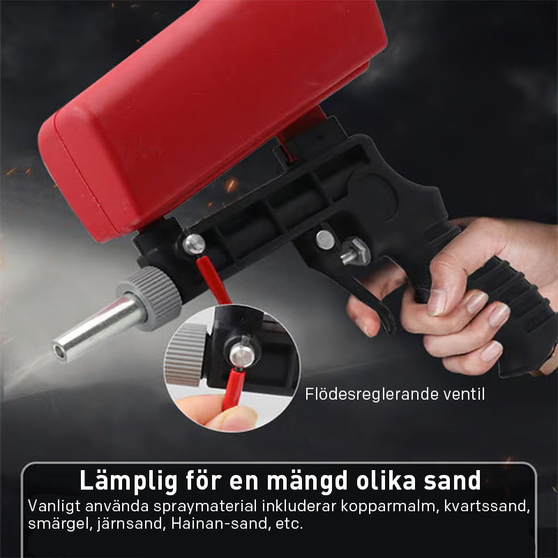 🔥✨Bärbar pneumatisk sandblästringsmaskin