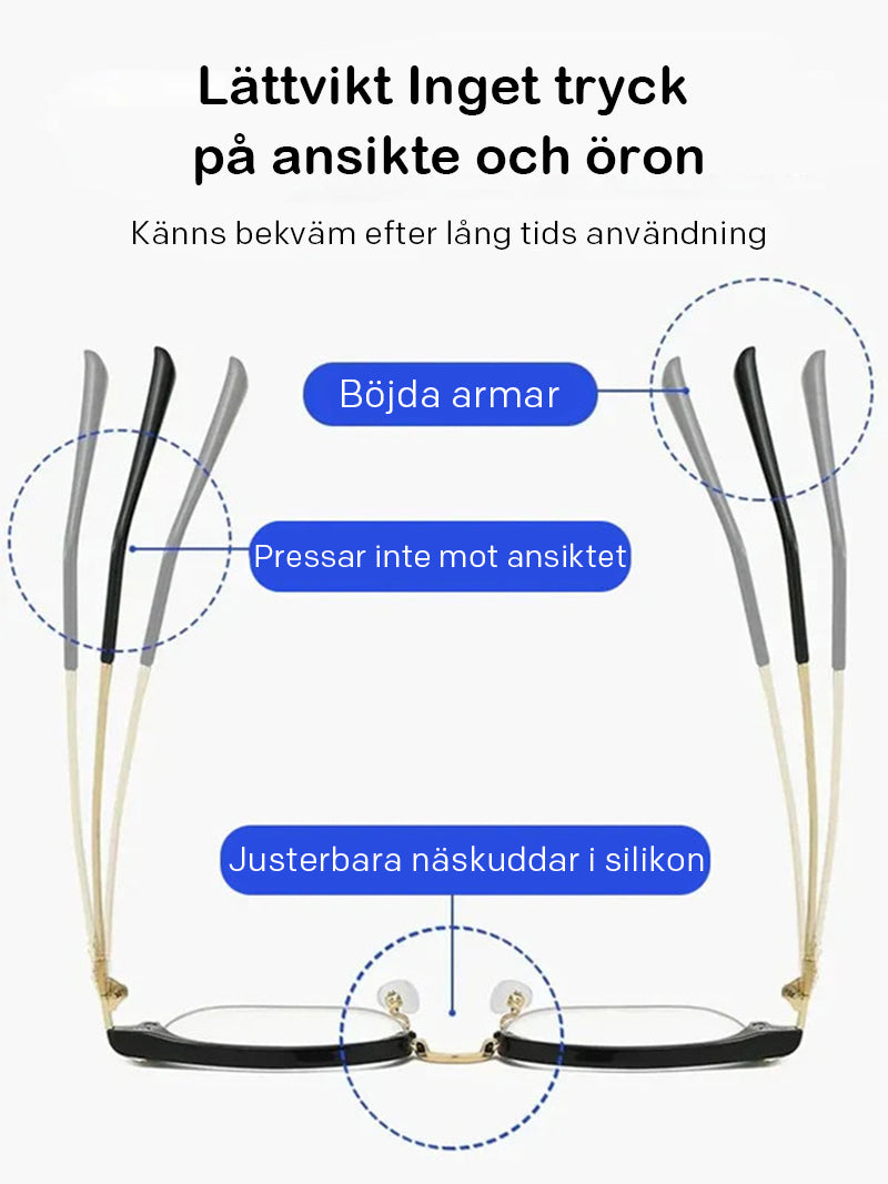 Ultralätta anti-blå presbyopiska glasögon