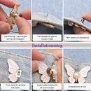 ✨Set med 4 avtagbara fjärilsklämmor🦋