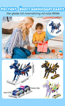 2-i-1 magnetisk bil som förvandlas till flygande drake och enhrning