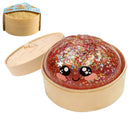 Glittrig "Dumpling" Mystery Squishy (Slumpmässig färg)