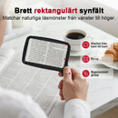 Bärbar rektangulär förstoringslampa med LED-ljus
