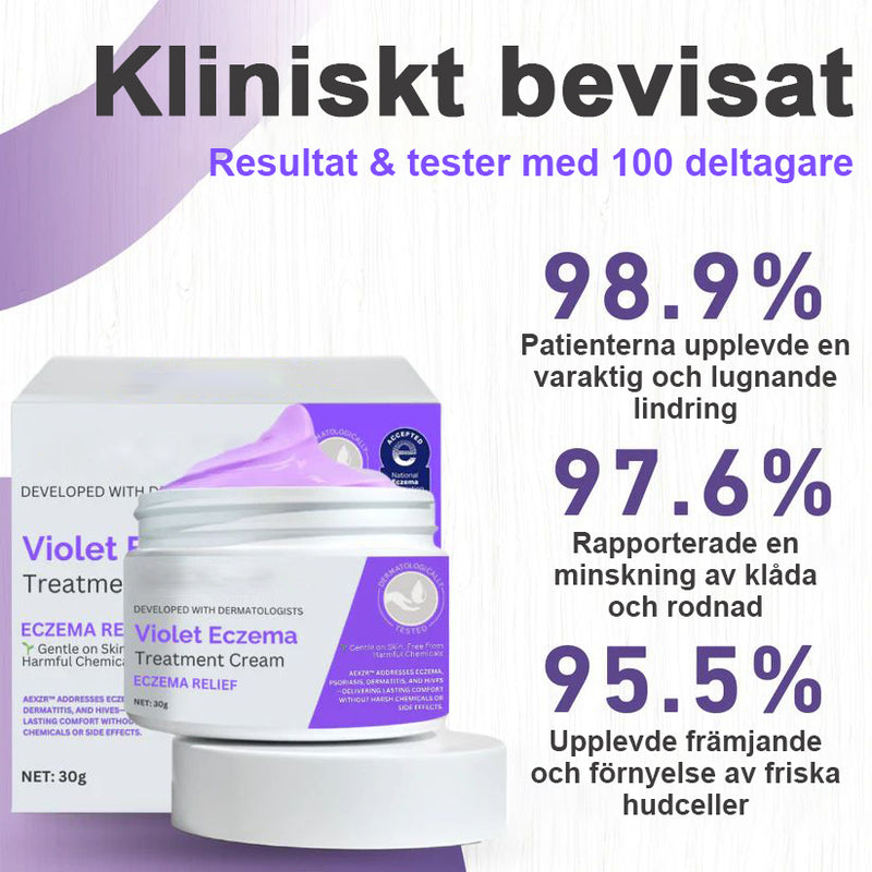 Violett eksembehandlingskräm