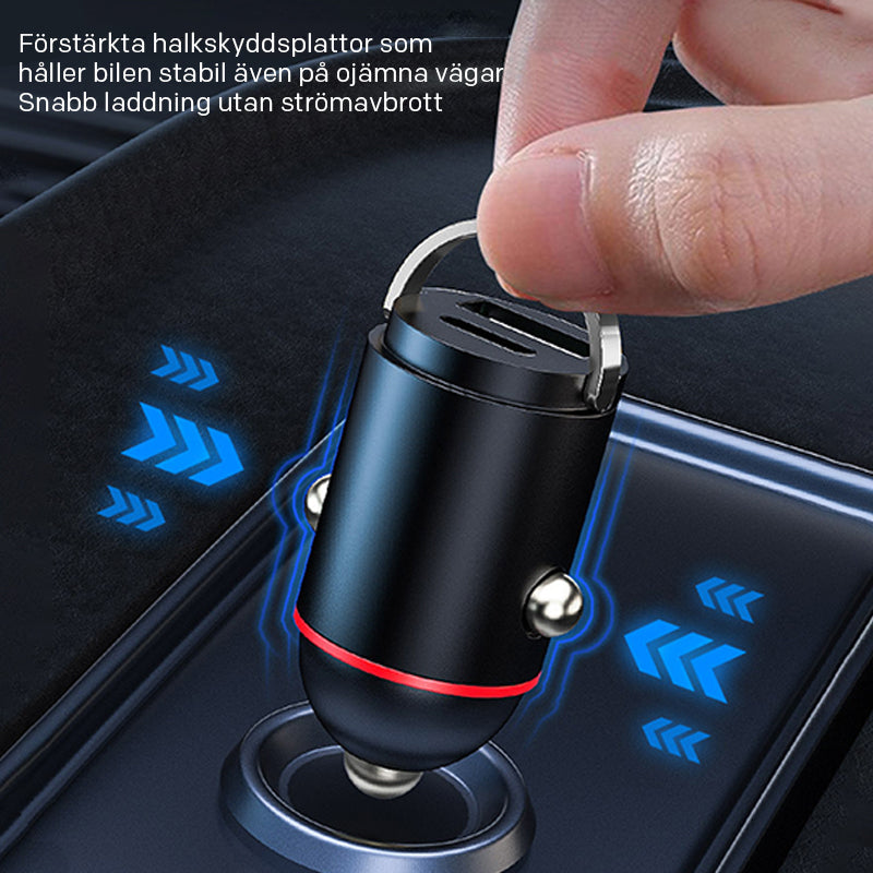 Osynlig snabbladdare för bilen (med metallring)
