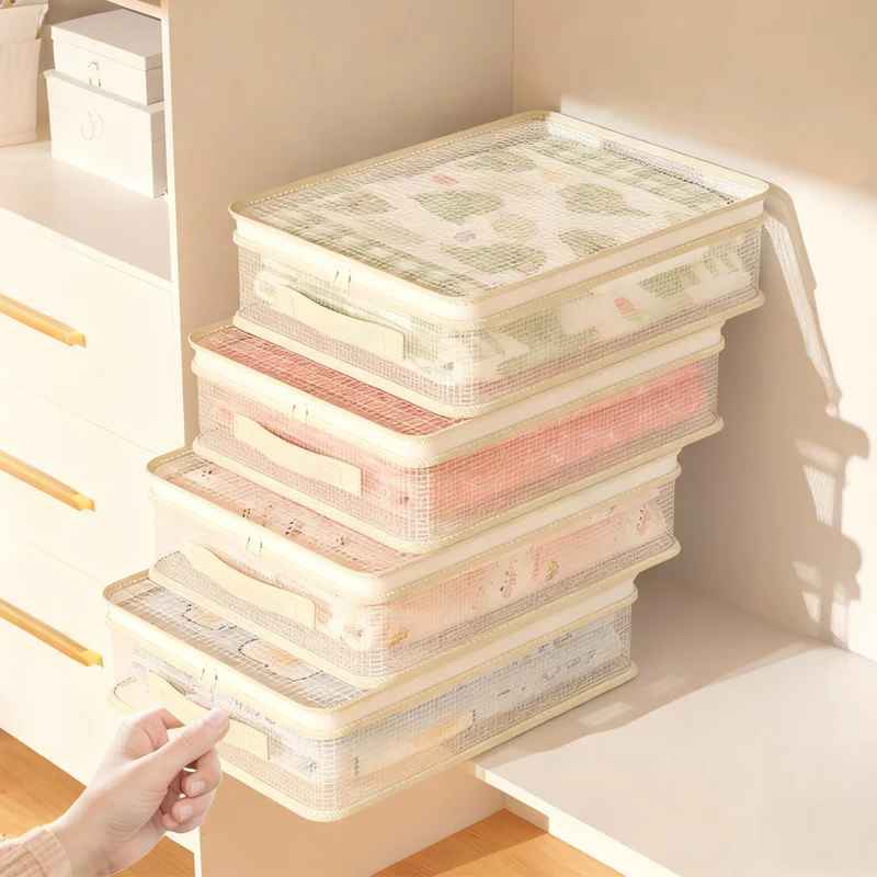 Genomskinliga förvaringspåsar för garderoben