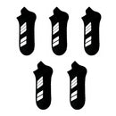 Unisex lågskurna sportstrumpor utan synliga mönster