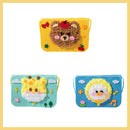 Förälder-barn handgjord tecknad non-woven myntväska budväska