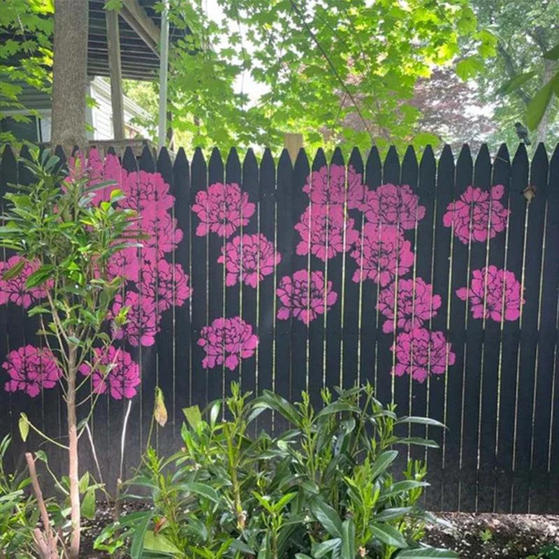 💐Trädgårdsstaket Stora Blomsterschabloner🌻Gör-det-själv-dekoration