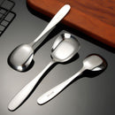 Fyrkantiga skedar i rostfritt stål