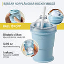 2-i-1 hopfällbar silikoniskopp