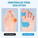Förskuren kinesiologitejp för korrigering av hallux valgus