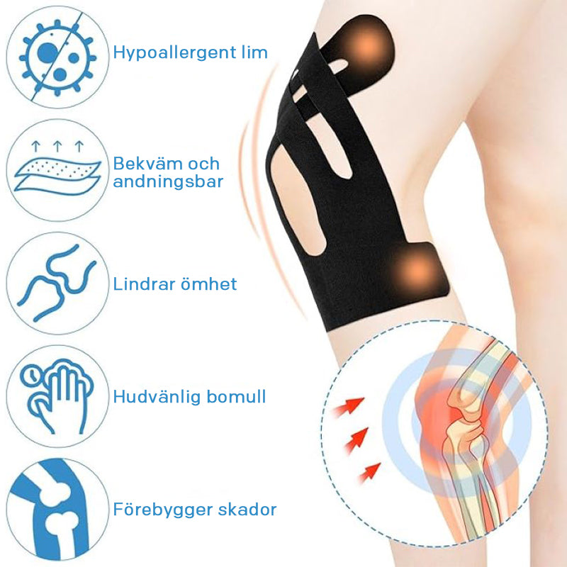 Kinesiologitejp för knän (4 st)