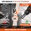 Ståltrådsvridverktyg för borrar — Snabbt grepp för vridning och automatisk skärning