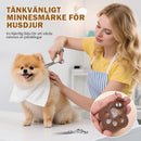 🐾Lädernyckelring med djurtass