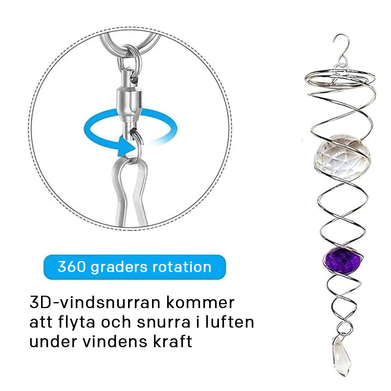 Handgjorda heliga Journey Spiral Crystal