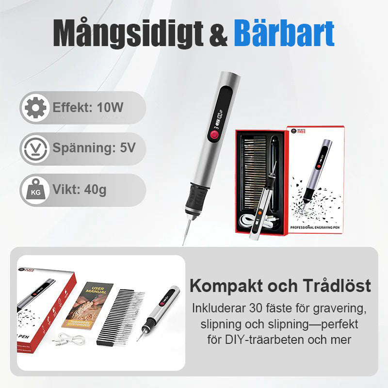 32 PCS Multifunktionell elektrisk gravyrpenna Ki