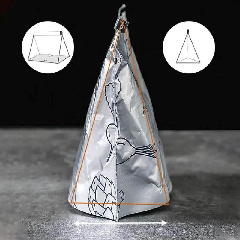 Återanvändbara förslutningsbara förvaringspåsar av aluminiumfolie (10 st)