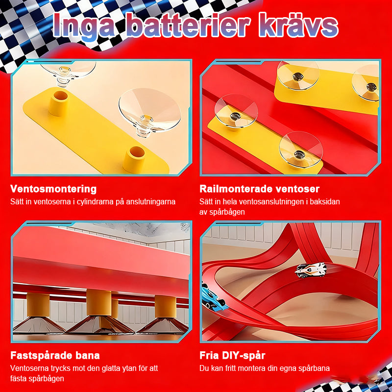 Gör-det-själv Flexibel Racerbanaleksak Set