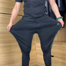 Herrset med kortärmade långbyxor och casual sportbyxor i två delar