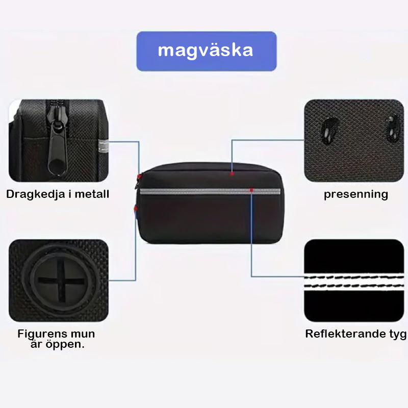 🔥Handsfree hundkoppel med dragkedja