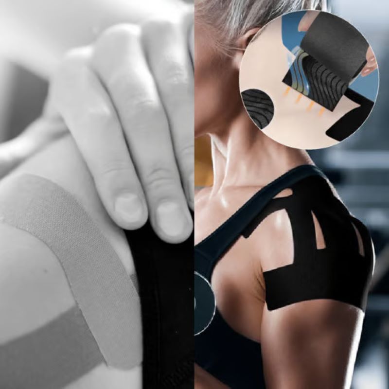 Kinesiologitejp För Smärtlindring I Axeln