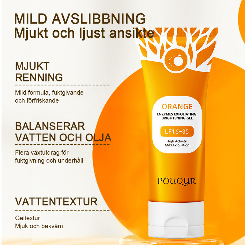 Orange enzym exfolierande gel