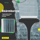 2-i-1 fönsterrengöringsborste för skärm
