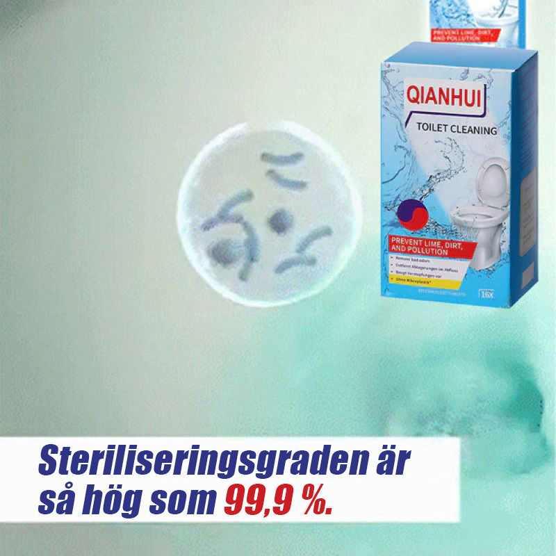 Toalettrengöringstabletter med citrondoft
