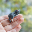 Set med 5 handmålade mini-skrivbordsdekorationer