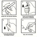 Guldpenna för gravstenar, för att restaurera bleknade inskriptioner