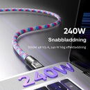 2-i-1 snabbladdningskabel för mobiltelefon