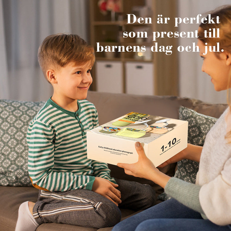 Barngrammofon med 99 kort👶Sagamaskin för småbarnspedagogik