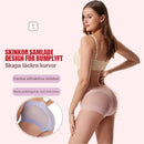 Ice siden hög midja sömlösa underkläder set