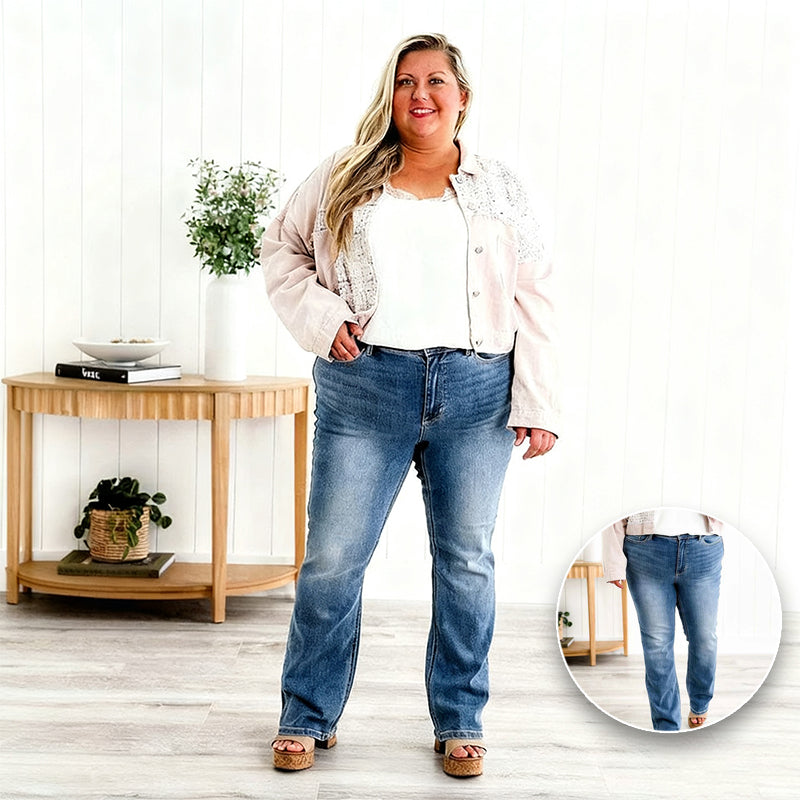 👖Jeans med hög stretch och magkontroll