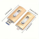 ⚡3-i-1-minne, bärbart höghastighets-USB 3.0-minne, OTG-minne med gratis typ-C-adapter för Android-telefoner/PC och fler enheter