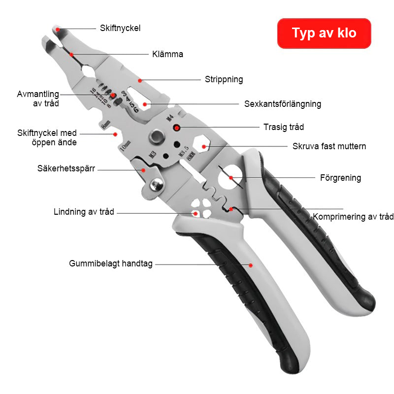 24 i 1 professionellt multifunktionsverktyg