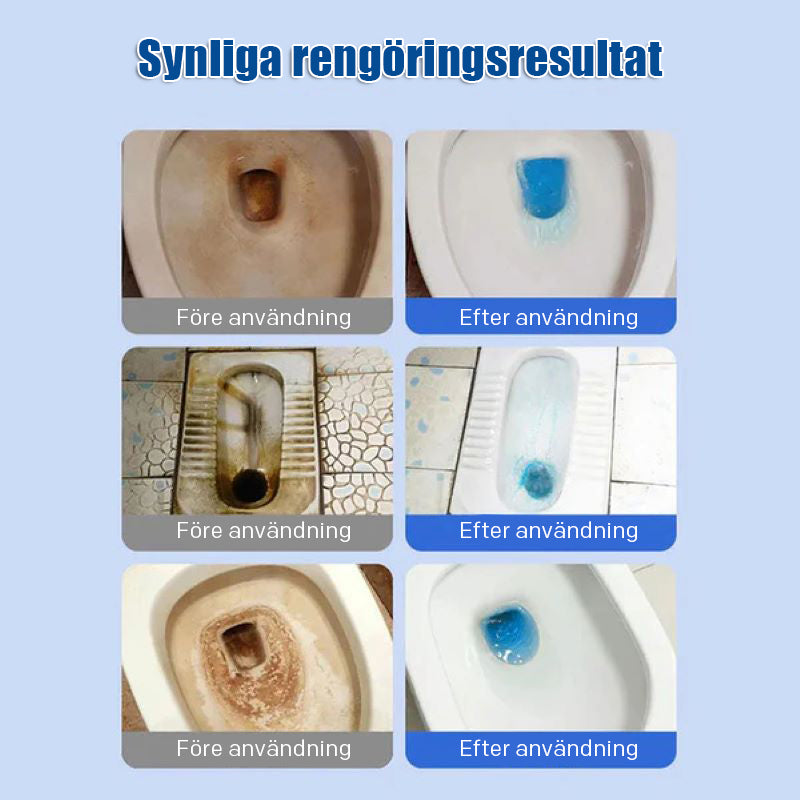 Toalettrengöringstabletter med citrondoft