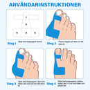 Förskuren kinesiologitejp för korrigering av hallux valgus
