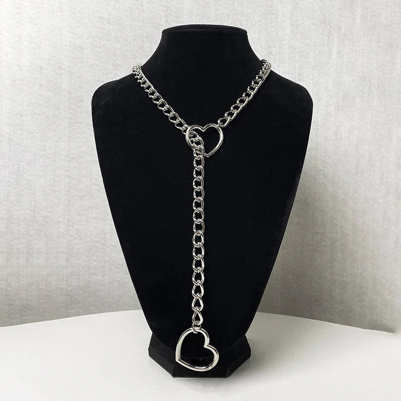Punk Gothic Heart Halsband