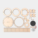 🌟Soldriven roterande träpussel med dubbla ringar🎒💫